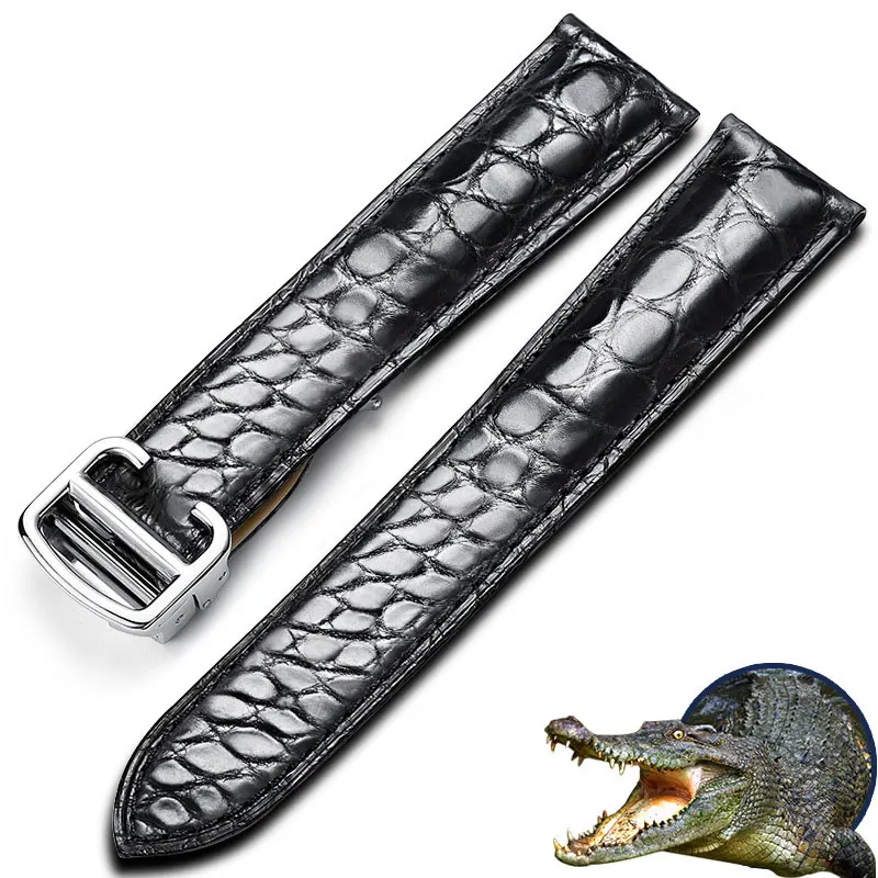 New FUYIJIA Alligator Watch Band 18MM 20MM 22MM 24MM Custom TANK Strap Handmade Crocodile Belt Steel Folding Buckle Watchbands 
New FUYIJIA Alligator Watch Band 18MM 20MM 22MM 24MM Custom TANK Strap Handmade Crocodile Belt Steel Folding Buckle Watchbands
