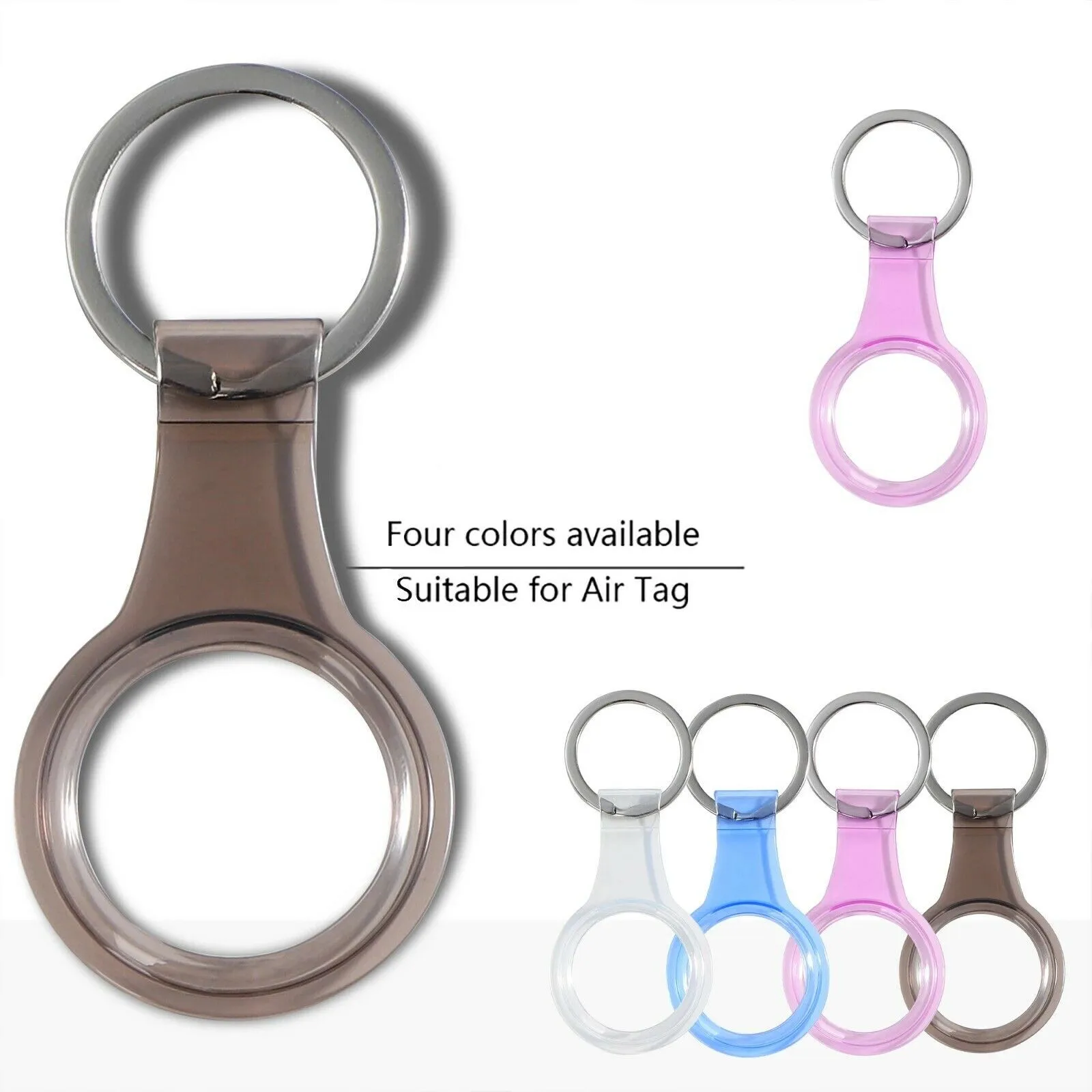 Fully Transparent Protective Case For Airtags Shockproof Anti-fall Accessories Silicone Protector Cover Shell For Air Tags Case 
Fully Transparent Protective Case For Airtags Shockproof Anti-fall Accessories Silicone Protector Cover Shell For Air Tags Case