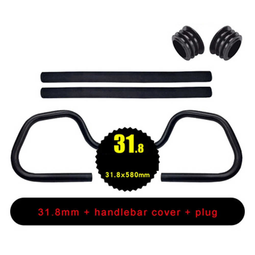Bicycle Butterfly Handlebar Mountain Road Bike 25.4/31.8 *580mm with Sponge Cover Rest Handlebar Bicycle Aluminum Alloy
Bicycle Butterfly Handlebar Mountain Road Bike 25.4/31.8 *580mm with Sponge Cover Rest Handlebar Bicycle Aluminum Alloy