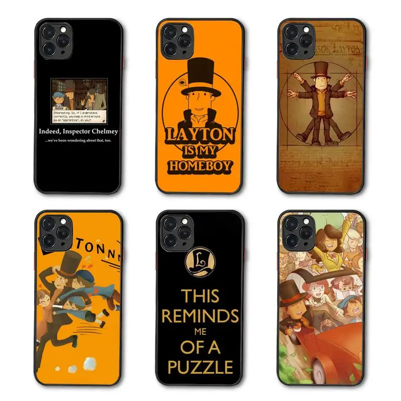 Professor Layton Phone Case Matte Transparent for iPhone 7 8 11 12 s mini pro X XS XR MAX Plus coque
Professor Layton Phone Case Matte Transparent for iPhone 7 8 11 12 s mini pro X XS XR MAX Plus coque