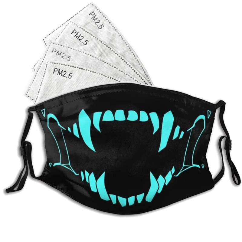 Neon Oni Monster Teeth Adjustable Face Mask Japan Samurai Demon Hannya Mask with Filters Protection Respirator Mouth-Muffle
Neon Oni Monster Teeth Adjustable Face Mask Japan Samurai Demon Hannya Mask with Filters Protection Respirator Mouth-Muffle