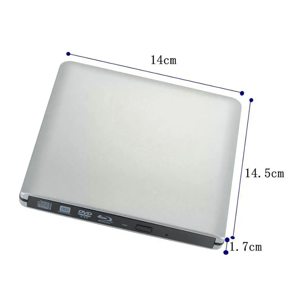 External Blu-ray Burner Drive USB3.0 DVD Player 3D Optical Ultra-thin For Windows/IOS Drive Q9U0
External Blu-ray Burner Drive USB3.0 DVD Player 3D Optical Ultra-thin For Windows/IOS Drive Q9U0
