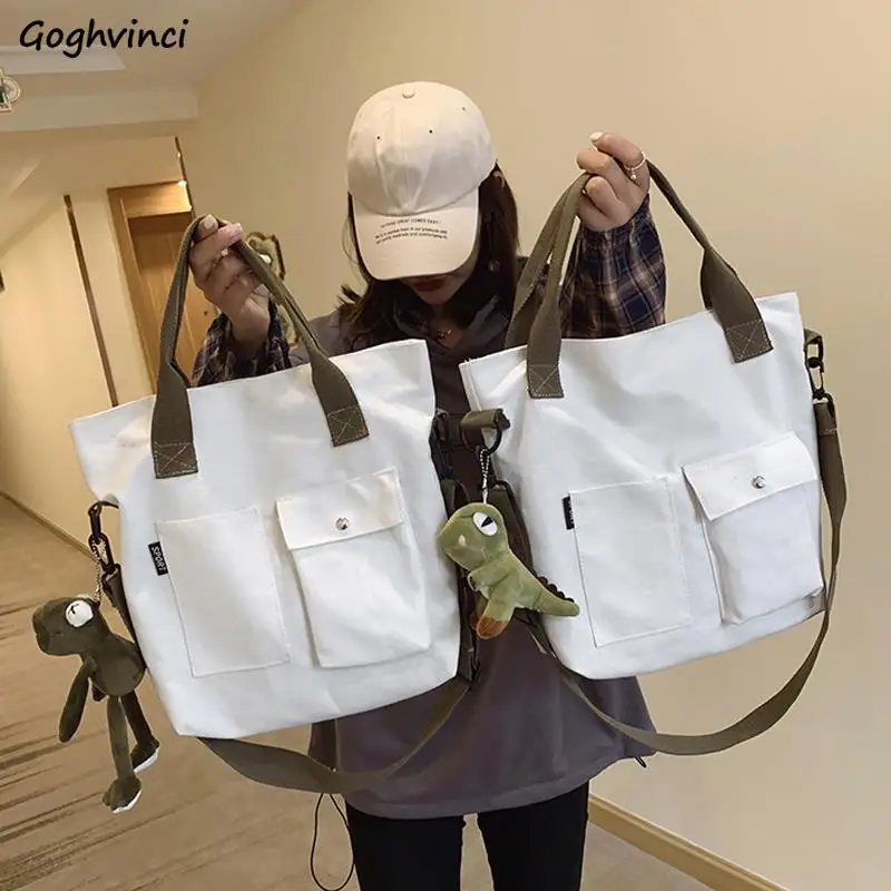 Shoulder Bags Women Canvas Cross-body Couples Multi-pockets Big Capacity Top-handle School Bag Harajuku Retro Casual Totes Chic
Shoulder Bags Women Canvas Cross-body Couples Multi-pockets Big Capacity Top-handle School Bag Harajuku Retro Casual Totes Chic