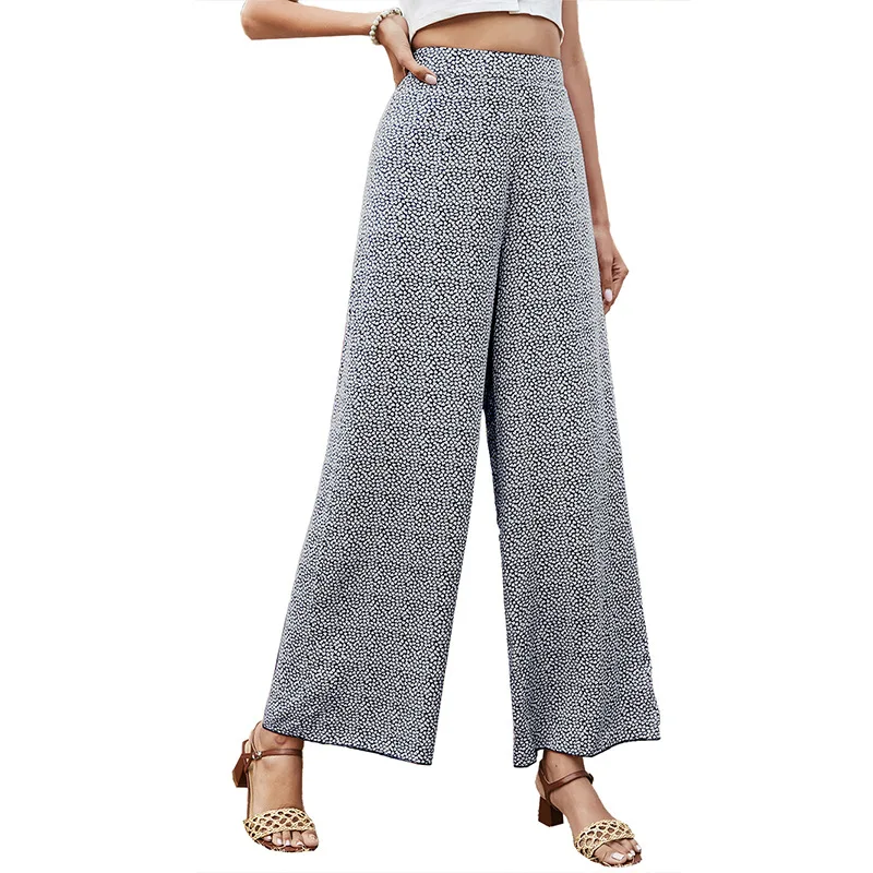 2021 Summer New European and American Wide-leg Flared Casual Trousers Streetwears Casual Navy Blue Mid Waist Simple Pants
2021 Summer New European and American Wide-leg Flared Casual Trousers Streetwears Casual Navy Blue Mid Waist Simple Pants