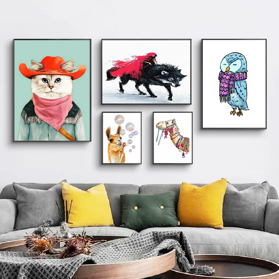 Nordic Cartoon Animals Cat Owl Posters And Prints Kids Room Nursery Wall Art Canvas Paintings Pictures Living Room Home Decor
Nordic Cartoon Animals Cat Owl Posters And Prints Kids Room Nursery Wall Art Canvas Paintings Pictures Living Room Home Decor