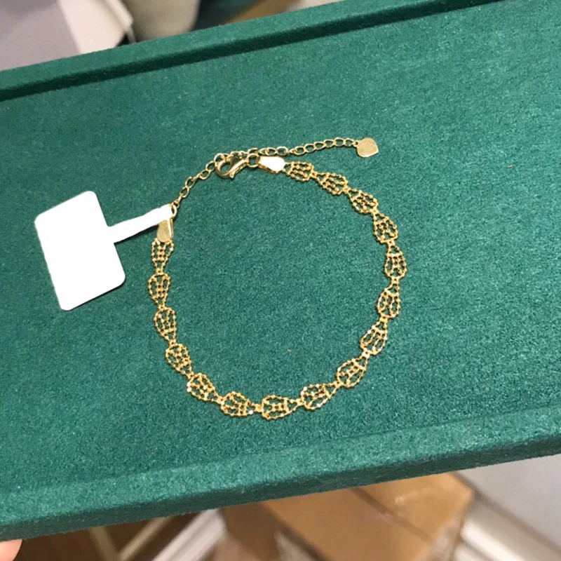 Aazuo Real 18K Yellow Gold Round Gold Beads Only Gold Lace Chain Bracelet For Woman Upscale Trendy Wedding Engagement Party
Aazuo Real 18K Yellow Gold Round Gold Beads Only Gold Lace Chain Bracelet For Woman Upscale Trendy Wedding Engagement Party