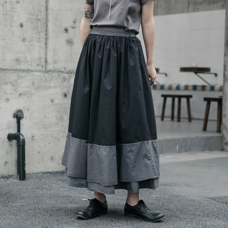 Zcsmll Spring 2021 New Dark Wind Old Dirty Wash Layered Color Matching Skirt Korean Fashion Clothing Gothic Plus Size Skirts
Zcsmll Spring 2021 New Dark Wind Old Dirty Wash Layered Color Matching Skirt Korean Fashion Clothing Gothic Plus Size Skirts