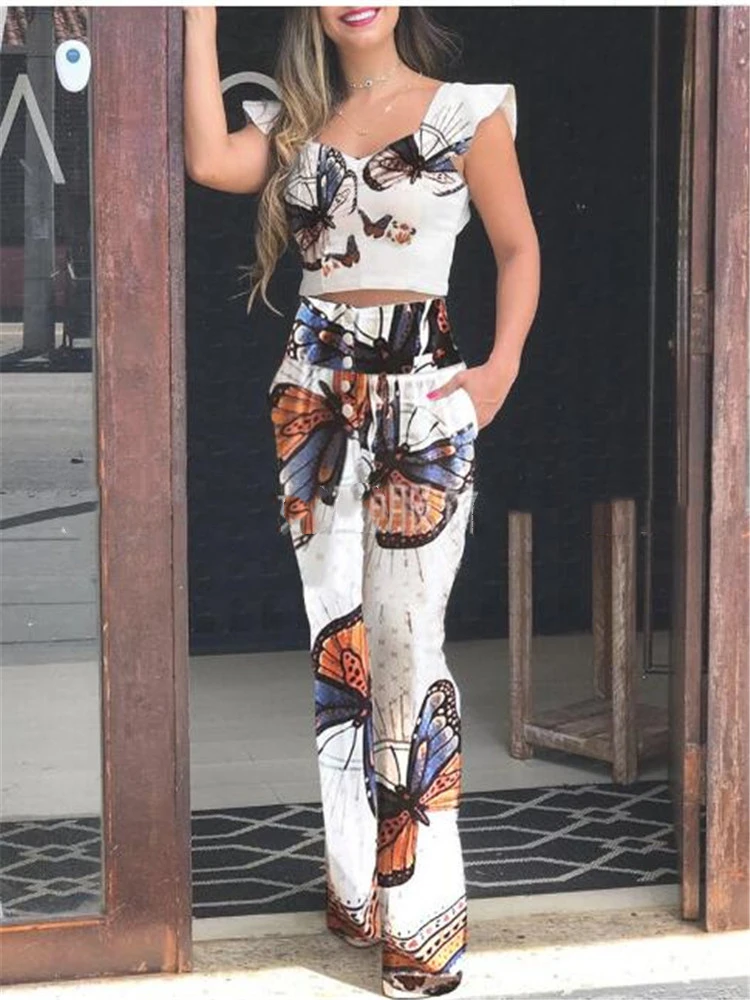 Летняя женская одежда, цельный костюм с брюками, футболка с V-образным вырезом и брюки, соблазнительные короткие брюки на пуговицах
Летняя женская одежда, цельный костюм с брюками, футболка с V-образным вырезом и брюки, соблазнительные короткие брюки на пуговицах