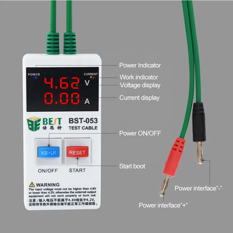 BEST-053 Mobile Phone Repair Tools Power Data Cable for iPhone Samsung DC Power Supply Phone Current Test Cable with 4USB Output
BEST-053 Mobile Phone Repair Tools Power Data Cable for iPhone Samsung DC Power Supply Phone Current Test Cable with 4USB Output