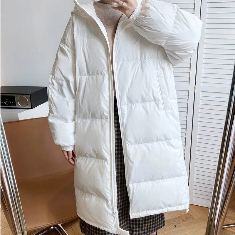 Женский пуховик средней длины, Зимняя Толстая куртка 90 на белом утином пуху с капюшоном, пальто, парка для женщин, новинка 2021
Женский пуховик средней длины, Зимняя Толстая куртка 90 на белом утином пуху с капюшоном, пальто, парка для женщин, новинка 2021