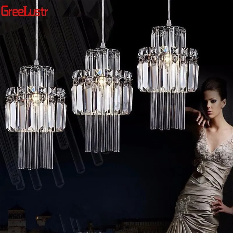 Creative Crystal Led E14 Chandelier Light Industrial Lustre Pendant lampara for Kitchen Decorative Hanging Lamp Luminaire
Creative Crystal Led E14 Chandelier Light Industrial Lustre Pendant lampara for Kitchen Decorative Hanging Lamp Luminaire
