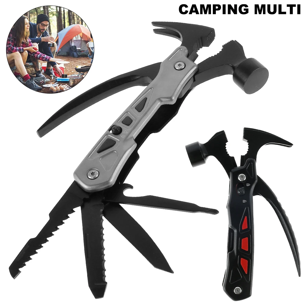 Multitool Hammer Camping Gear Aluminum + 2 cr13 All In One Tools Outdoor Survival Gear Emergency Life-saving Hammer Escape Tool
Multitool Hammer Camping Gear Aluminum + 2 cr13 All In One Tools Outdoor Survival Gear Emergency Life-saving Hammer Escape Tool