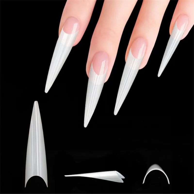500Pcs/box Sharp Stiletto White/Transparent False Tips For 3D Acrylic UV Gel French Artificial Nails Salon Full Cover Tips P#1
500Pcs/box Sharp Stiletto White/Transparent False Tips For 3D Acrylic UV Gel French Artificial Nails Salon Full Cover Tips P#1