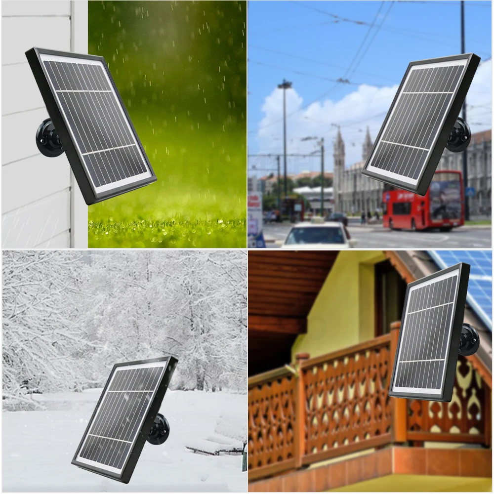 Waterproof solar panel 3.3w 5.5V 3M cable, IP WiFi camera for outdoor safe rechargeable battery power supply
Waterproof solar panel 3.3w 5.5V 3M cable, IP WiFi camera for outdoor safe rechargeable battery power supply