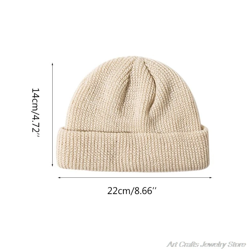 Women Unisex Winter Ribbed Knitted Cuffed Short Melon Cap Solid Color Skullcap Baggy Retro Ski Fisherman Docker Beanie Hat F17
Women Unisex Winter Ribbed Knitted Cuffed Short Melon Cap Solid Color Skullcap Baggy Retro Ski Fisherman Docker Beanie Hat F17