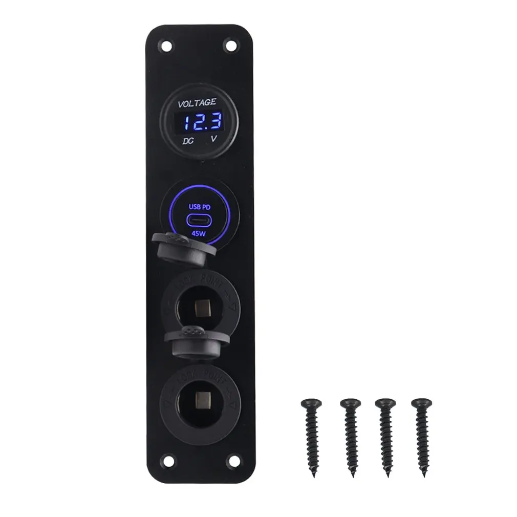 Digital Display Voltmeter 12-24V Vehicle Ship Retrofit Universal Digital Display Voltmeter PD Fast Four-hole Aluminum Plate
Digital Display Voltmeter 12-24V Vehicle Ship Retrofit Universal Digital Display Voltmeter PD Fast Four-hole Aluminum Plate