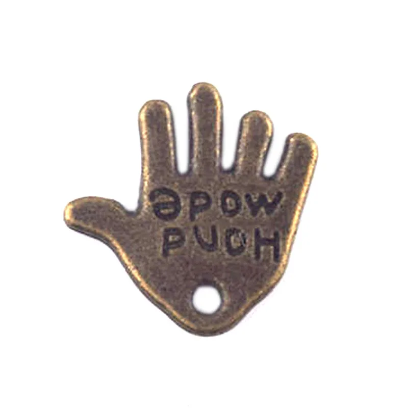 50 шт./лот, винтажные Бронзовые Подвески в форме ладони для изготовления подвесок, винтажные бронзовые ювелирные изделия DIY браслет ожерелье
50 шт./лот, винтажные Бронзовые Подвески в форме ладони для изготовления подвесок, винтажные бронзовые ювелирные изделия DIY браслет ожерелье