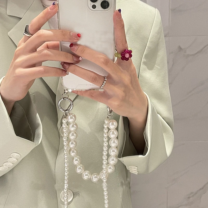 Korean Pearl Bracelets Chain Case with Lanyard Aesthetic soft case for iphone 11 12 Pro Max MiNi XR X XS 7 8 6S plus13 Cover
Korean Pearl Bracelets Chain Case with Lanyard Aesthetic soft case for iphone 11 12 Pro Max MiNi XR X XS 7 8 6S plus13 Cover