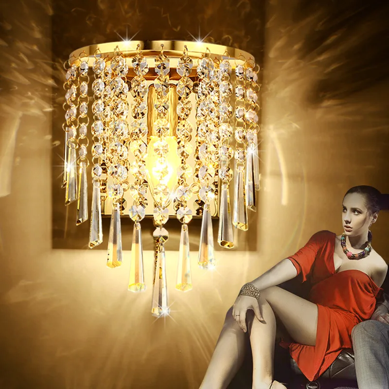 European and American style simple personality living room modern creative crystal bedroom bedside background wall lamp LX11117
European and American style simple personality living room modern creative crystal bedroom bedside background wall lamp LX11117