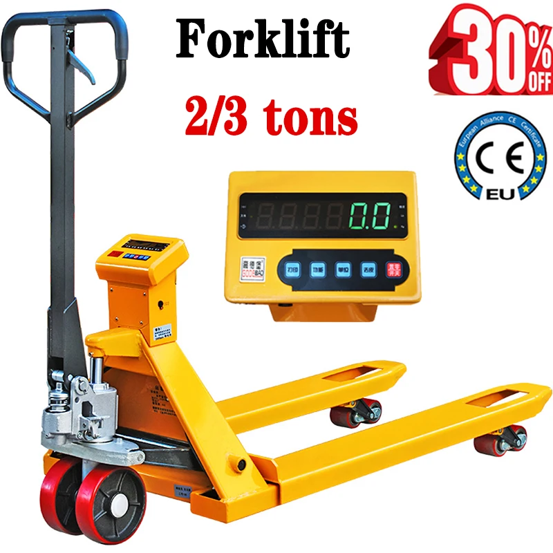 2/3 tons Forklift scale weighing pallet truck mobile weighbridge hydraulic forklift with electronic scale Manual hydraulic car
2/3 tons Forklift scale weighing pallet truck mobile weighbridge hydraulic forklift with electronic scale Manual hydraulic car