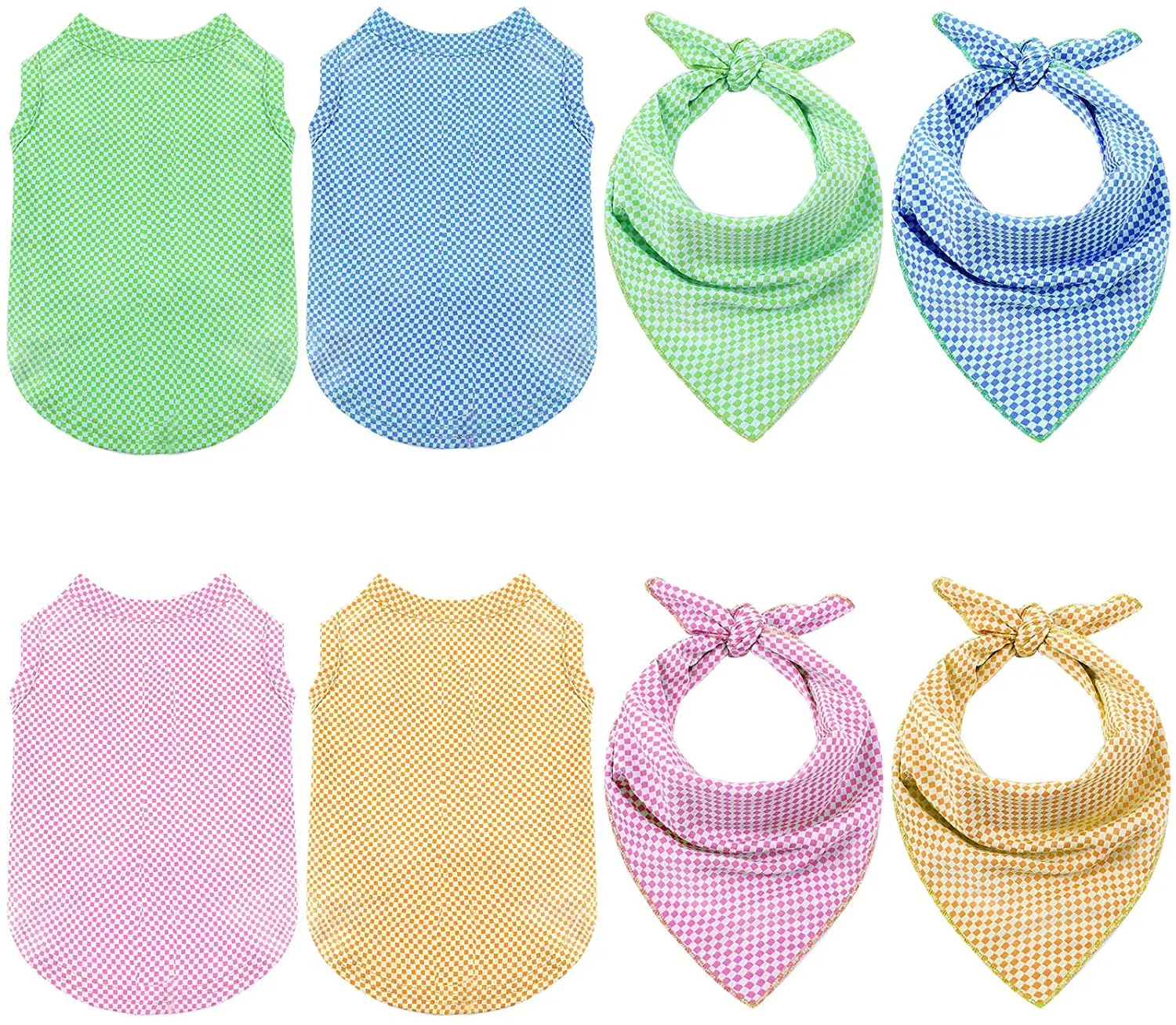 Dog shirt, vest, dog cool headband, pet clothes, with pet scarf, triangle bib, scarf absorbs water and evaporates quickly
Dog shirt, vest, dog cool headband, pet clothes, with pet scarf, triangle bib, scarf absorbs water and evaporates quickly