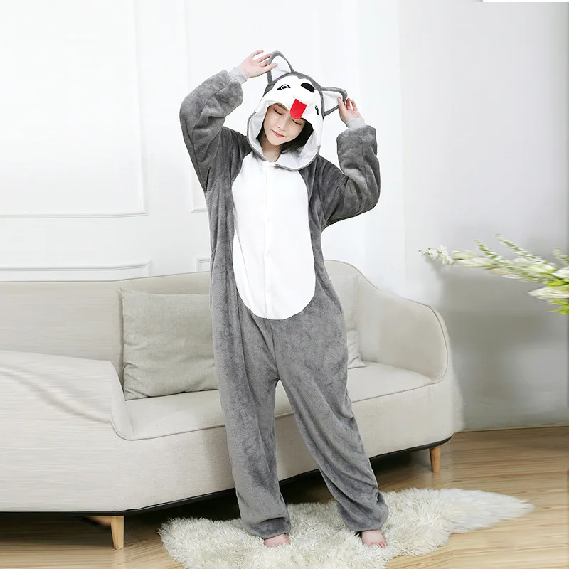 new onesie women Cartoon animal one-piece pajamas with tongue Husky couple casual men sleepwear home service кигуруми для детей
new onesie women Cartoon animal one-piece pajamas with tongue Husky couple casual men sleepwear home service кигуруми для детей