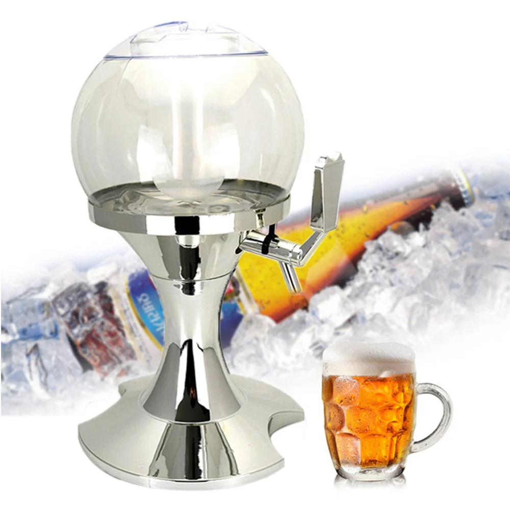 1 Pc 3.5L Spherical Beer Beverage Dispenser with Built-in Ice Container(Silver) 
1 Pc 3.5L Spherical Beer Beverage Dispenser with Built-in Ice Container(Silver)