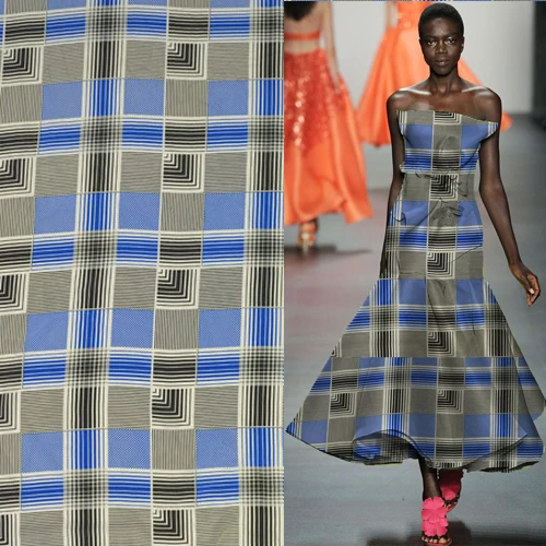 Geometric design gingham print silk Crepe DE chine fabric 140cm width,SCDC880
Geometric design gingham print silk Crepe DE chine fabric 140cm width,SCDC880