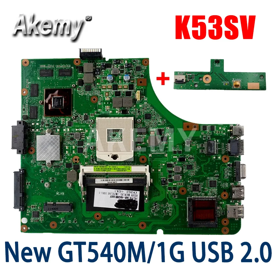 Akemy NEW MB K53SV материнская плата для ASUS K53SC X53S K53SV K53SM K53SJ P53Sj материнская плата для ноутбука HM65 GT540M / 1GB-GPU USB-2.0
Akemy NEW MB K53SV материнская плата для ASUS K53SC X53S K53SV K53SM K53SJ P53Sj материнская плата для ноутбука HM65 GT540M / 1GB-GPU USB-2.0