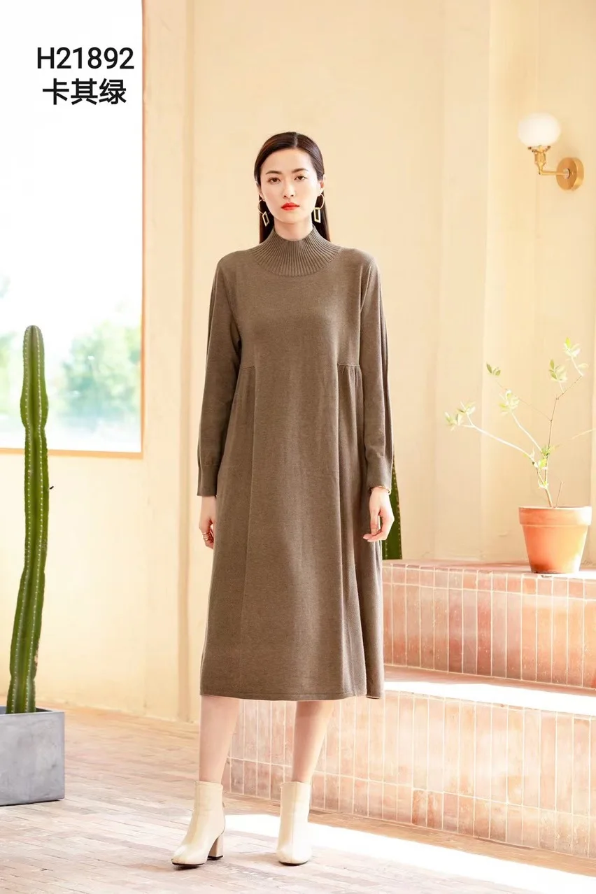 SuperAen нового размера плюс Вязанные шерстяные половинки с высоким воротником свободного размера плюс универсальные трапециевидные повседне...
SuperAen нового размера плюс Вязанные шерстяные половинки с высоким воротником свободного размера плюс универсальные трапециевидные повседне...