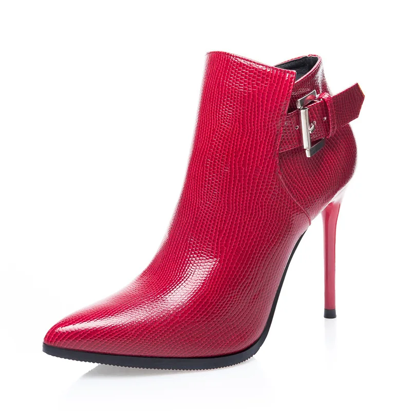 Winter The New Fashion High Heels Martin Boots Sexy Belt Buckle Pointed Toe Zip Ankle Thin Heels Super High (8cm-up) Plush Solid
Winter The New Fashion High Heels Martin Boots Sexy Belt Buckle Pointed Toe Zip Ankle Thin Heels Super High (8cm-up) Plush Solid