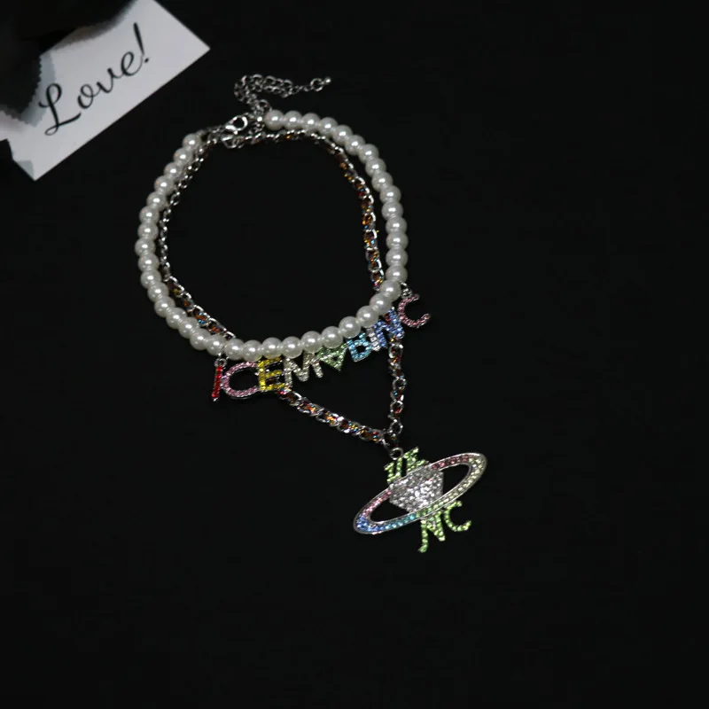 Sweet cool spice personality color rhinestone alphabet planet necklace niche hip-hop pearl collarbone chain tide
Sweet cool spice personality color rhinestone alphabet planet necklace niche hip-hop pearl collarbone chain tide