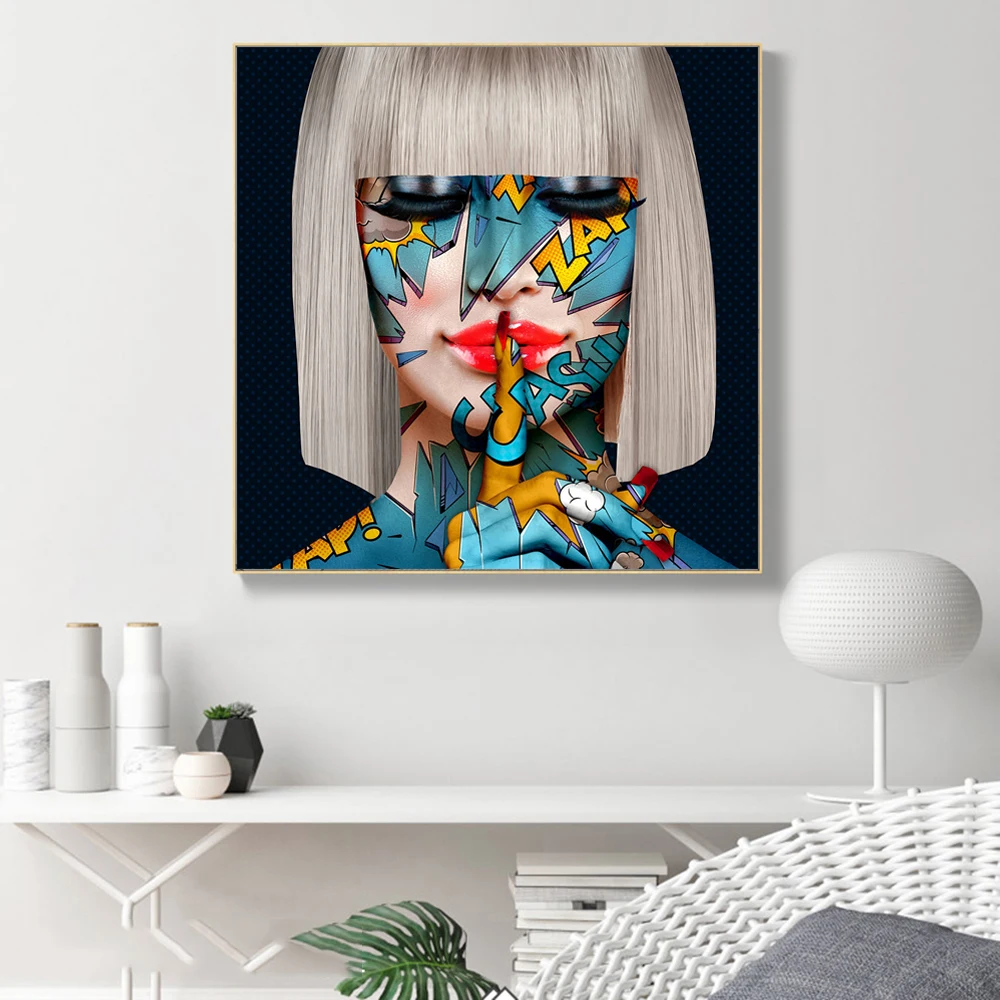 Large Size Girl Face Graffiti Art Paintings on the Wall Art Posters and Prints Modern Closed Eyes Art Pictures Home Wall Decor
Large Size Girl Face Graffiti Art Paintings on the Wall Art Posters and Prints Modern Closed Eyes Art Pictures Home Wall Decor