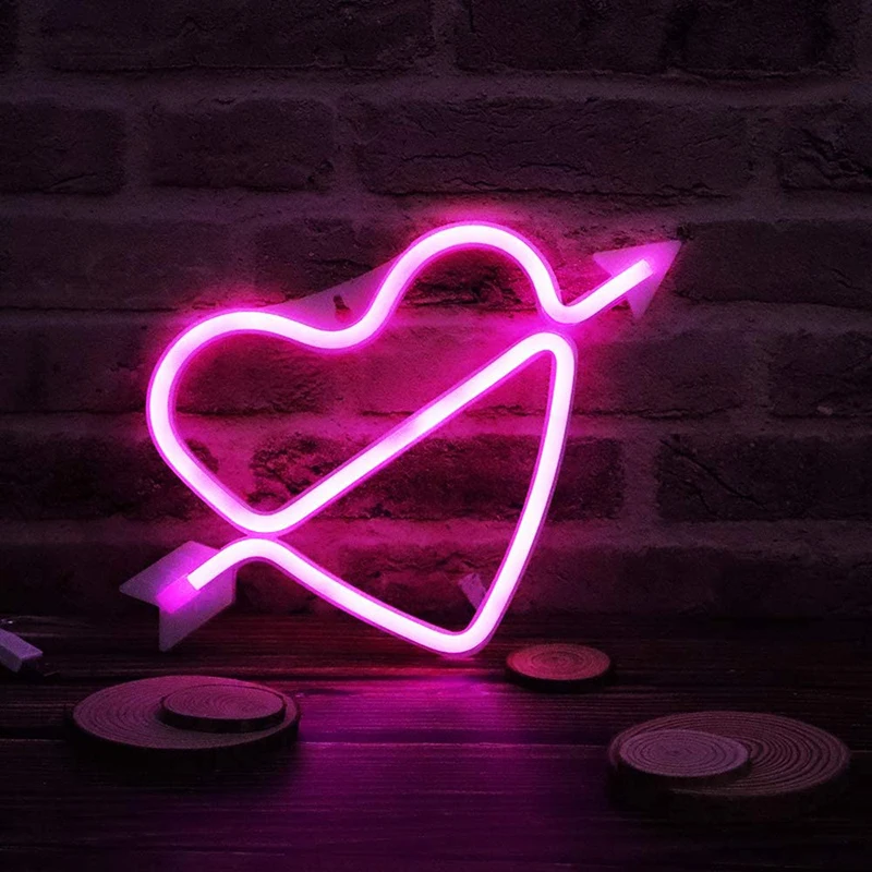Heart Shaped Neon Signs USB/Battery Powered Acrylic Wall Decor Decorative Home Atmosphere LED Night Lights for Girls украшения
Heart Shaped Neon Signs USB/Battery Powered Acrylic Wall Decor Decorative Home Atmosphere LED Night Lights for Girls украшения