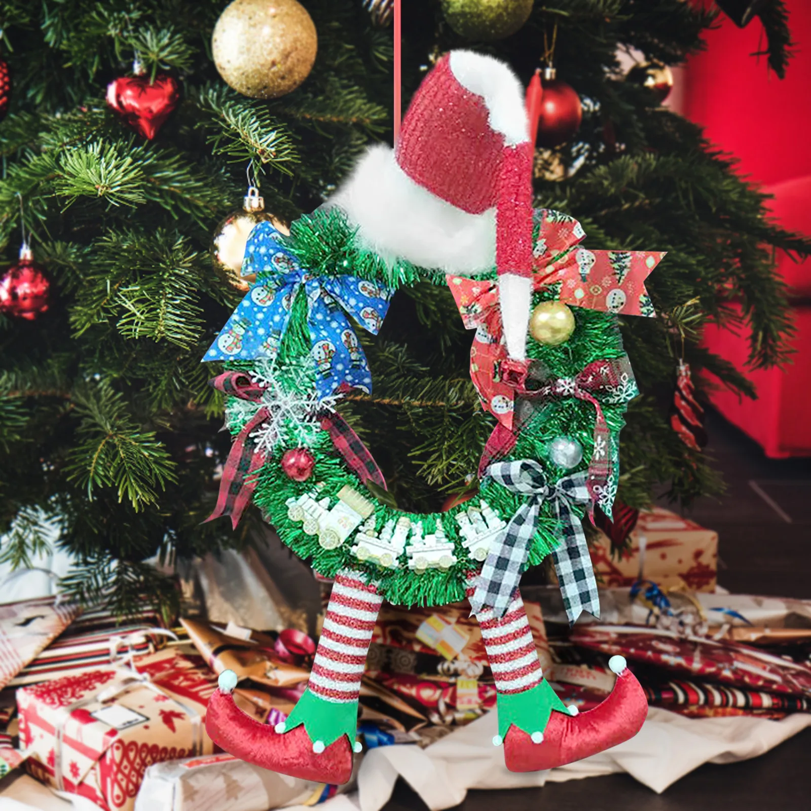 Christmas Dwarf Wizardes Wreath Door Hanging Faceless Doll Christmas Decoration Wreath New Year Favor Party Decoration For Home
Christmas Dwarf Wizardes Wreath Door Hanging Faceless Doll Christmas Decoration Wreath New Year Favor Party Decoration For Home