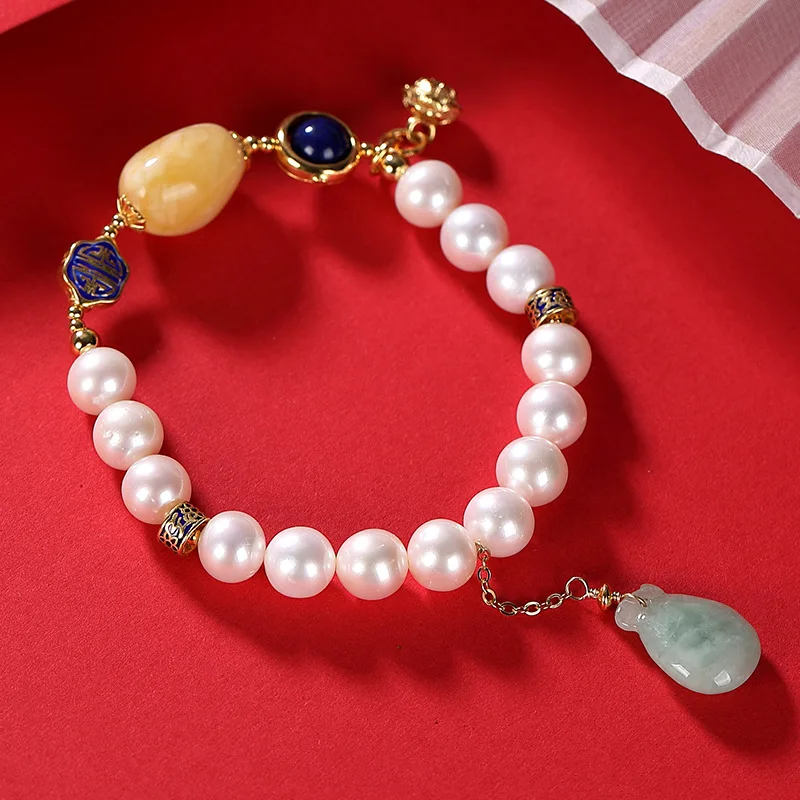 Natural 925 sterling silver gilded inlaid pearl amber cyan jade retro temperament simple ladies jewelry bangles bracelet
Natural 925 sterling silver gilded inlaid pearl amber cyan jade retro temperament simple ladies jewelry bangles bracelet