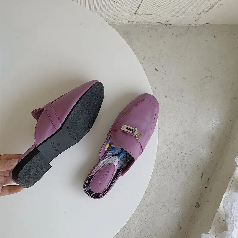 Mules For Women 2021 Cover Toe Ladies' Slippers Female Shoes Rivet Loafers Shallow Low New Flat Soft Fabric Casual Basic Slides
Mules For Women 2021 Cover Toe Ladies' Slippers Female Shoes Rivet Loafers Shallow Low New Flat Soft Fabric Casual Basic Slides