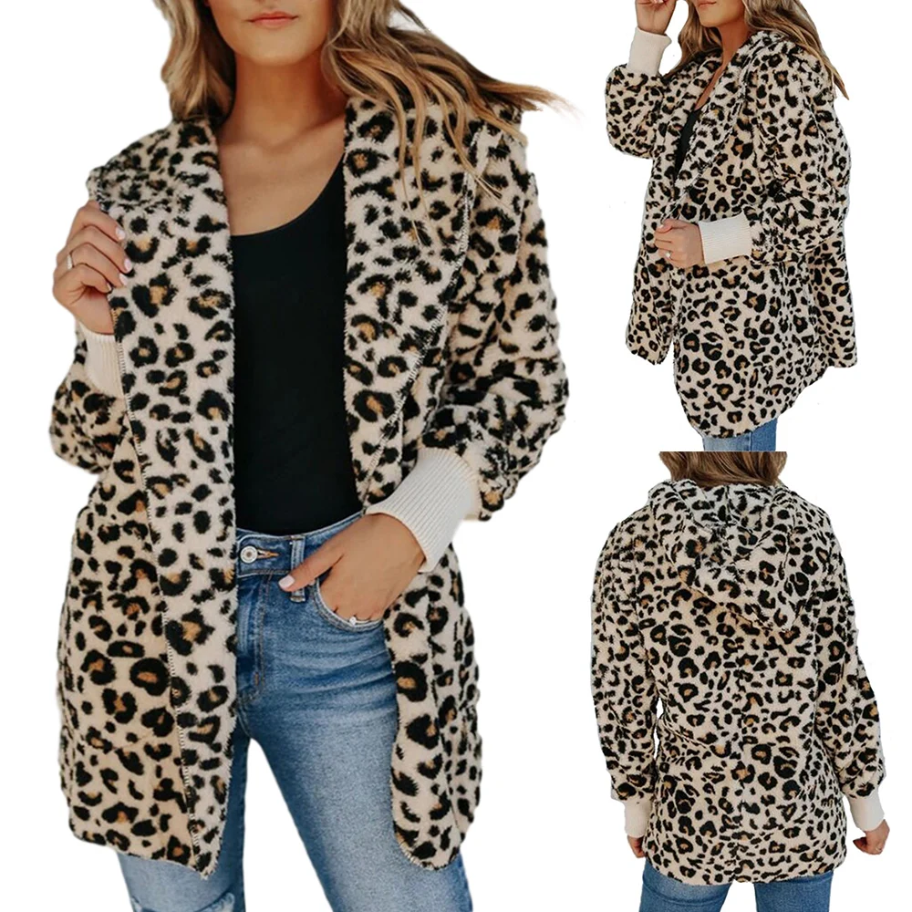 Winter Women Leopard Printed Warm Jacket Cotton And Linen Long Sleeves Hooded Velvet Coat Outwear
Winter Women Leopard Printed Warm Jacket Cotton And Linen Long Sleeves Hooded Velvet Coat Outwear