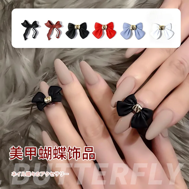 Japanese Nail Art Bow-Tie Decorations Alloy Jewelry 3D Frosted Nail Charms Black/White/Red Bowknot Accessories
Japanese Nail Art Bow-Tie Decorations Alloy Jewelry 3D Frosted Nail Charms Black/White/Red Bowknot Accessories