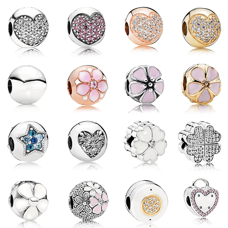 16 Style 925 Sterling Silver Love Heart Flower Rose Gold Stopper Beads Charms For Women Pnandora Bracelets Charm
16 Style 925 Sterling Silver Love Heart Flower Rose Gold Stopper Beads Charms For Women Pnandora Bracelets Charm