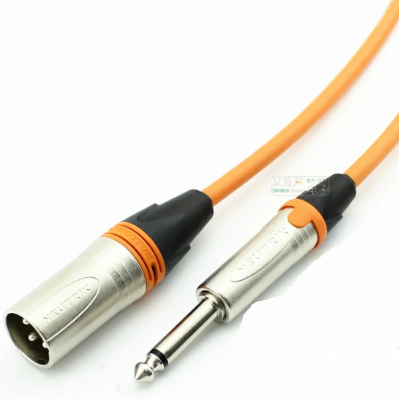 1Pcs NEUTRIK male plug customized finished line CANARE XLR 6.5 microphone cable L-2T2S color ring NP2X HiFi | Электроника