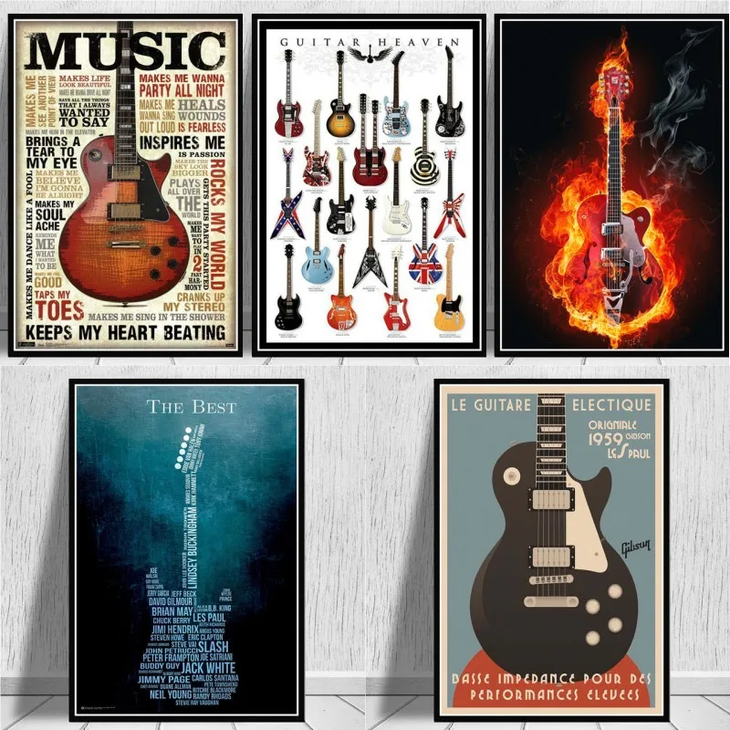Canvas Painting Prints Pictures Wall Art Guitars Instrument Collections Music Quote Home Wall Decor Posters Aesthetic Room Decor
Canvas Painting Prints Pictures Wall Art Guitars Instrument Collections Music Quote Home Wall Decor Posters Aesthetic Room Decor