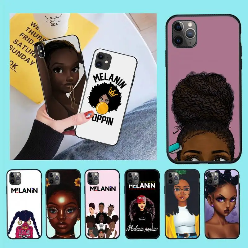 CUTEWANAN New Personalized MELANIN Black Girl Soft Shell Phone Case for iPhone 11 pro XS MAX 8 7 6 6S Plus X 5S SE 2020 XR case
CUTEWANAN New Personalized MELANIN Black Girl Soft Shell Phone Case for iPhone 11 pro XS MAX 8 7 6 6S Plus X 5S SE 2020 XR case