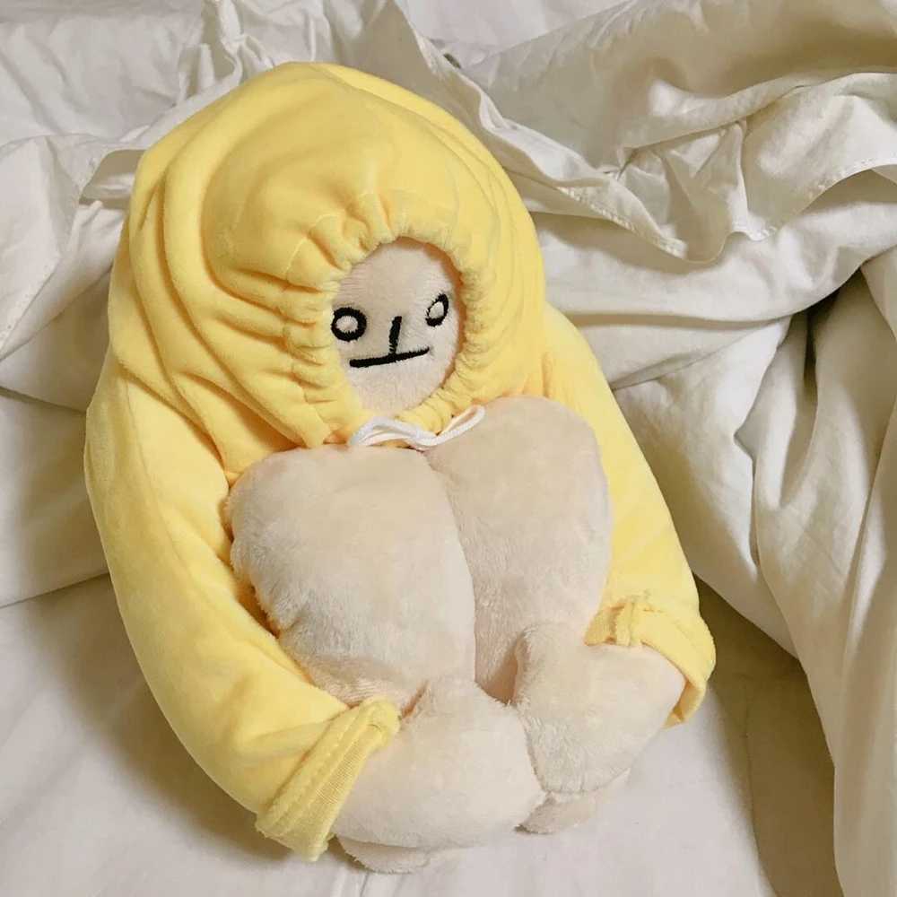 Soft stuffed banana man action figure cure squat action figure cute cartoon stuffed doll birthday present 
Soft stuffed banana man action figure cure squat action figure cute cartoon stuffed doll birthday present
