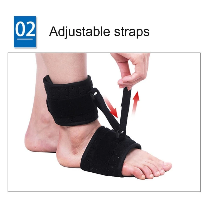 

Регулируемый ортопедический бандаж E5BD, эластичная спинная шина, уход за ногами, Подошвенный Фасциит, поддержка свода стопы, поддерживающий ...