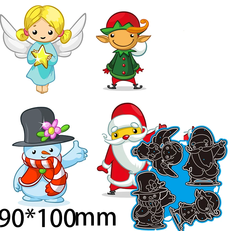 Cutting Dies Santa Snowman Elf Fairy DIY Scrap Booking Photo Album Embossing Paper Cards 90*100mm
Cutting Dies Santa Snowman Elf Fairy DIY Scrap Booking Photo Album Embossing Paper Cards 90*100mm