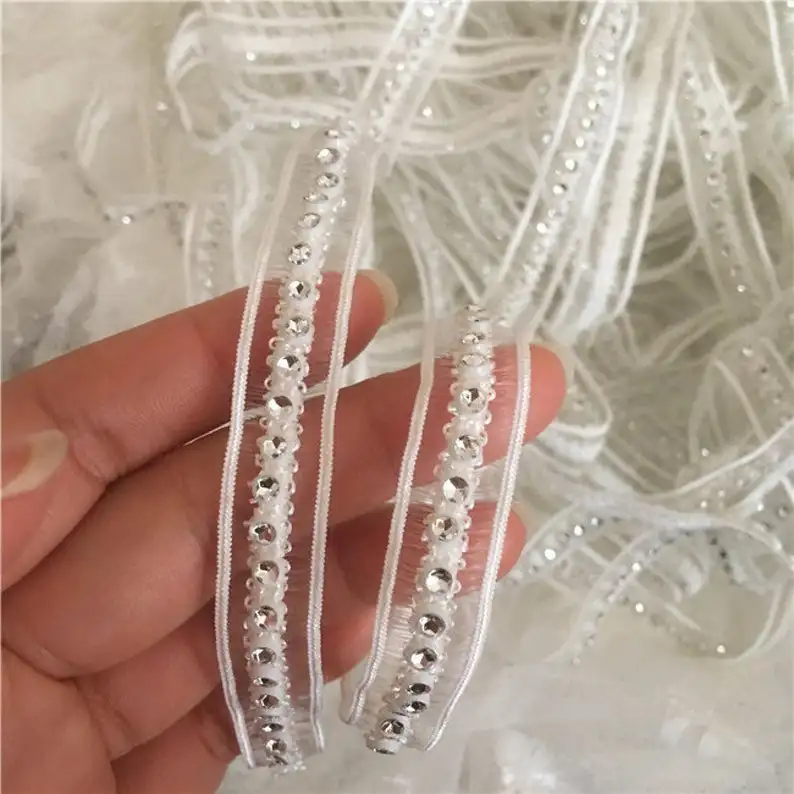 2 Yards Narrow Rhinestone Lace Trim Black/Off White Lace Ribbon 0.5 Inches Wide Wedding Straps Dolls Outfits
2 Yards Narrow Rhinestone Lace Trim Black/Off White Lace Ribbon 0.5 Inches Wide Wedding Straps Dolls Outfits