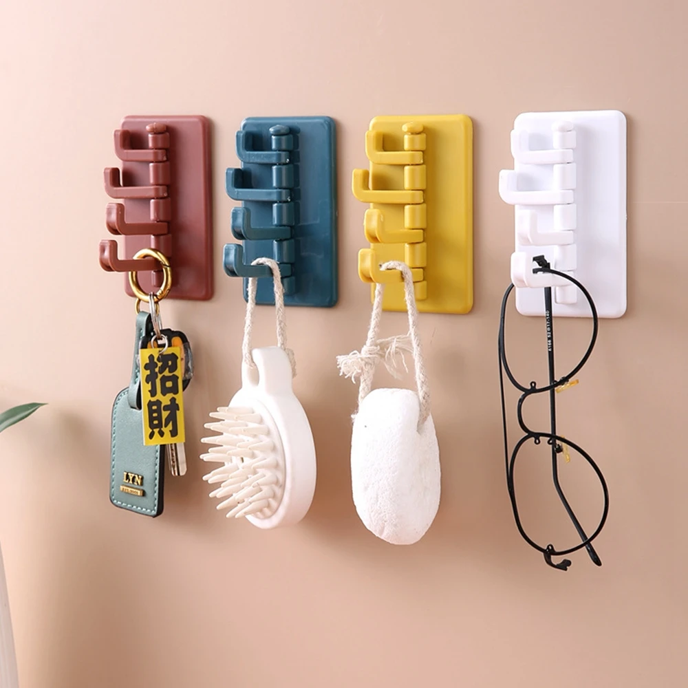 4 Hook Rotating Folding Self-adhesive Hook Bathroom Waterproof Kitchen Tool Keychain Decorative Paste Hanger
4 Hook Rotating Folding Self-adhesive Hook Bathroom Waterproof Kitchen Tool Keychain Decorative Paste Hanger