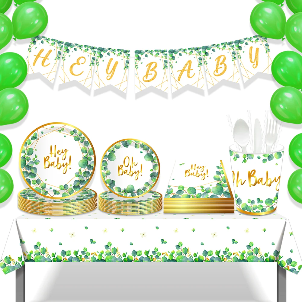 Kids Green Hawaii Leaf Hey Baby Happy Birthday Party Disposable Tableware Sets Tablecloths Summer Baby Shower Party Decorations
Kids Green Hawaii Leaf Hey Baby Happy Birthday Party Disposable Tableware Sets Tablecloths Summer Baby Shower Party Decorations
