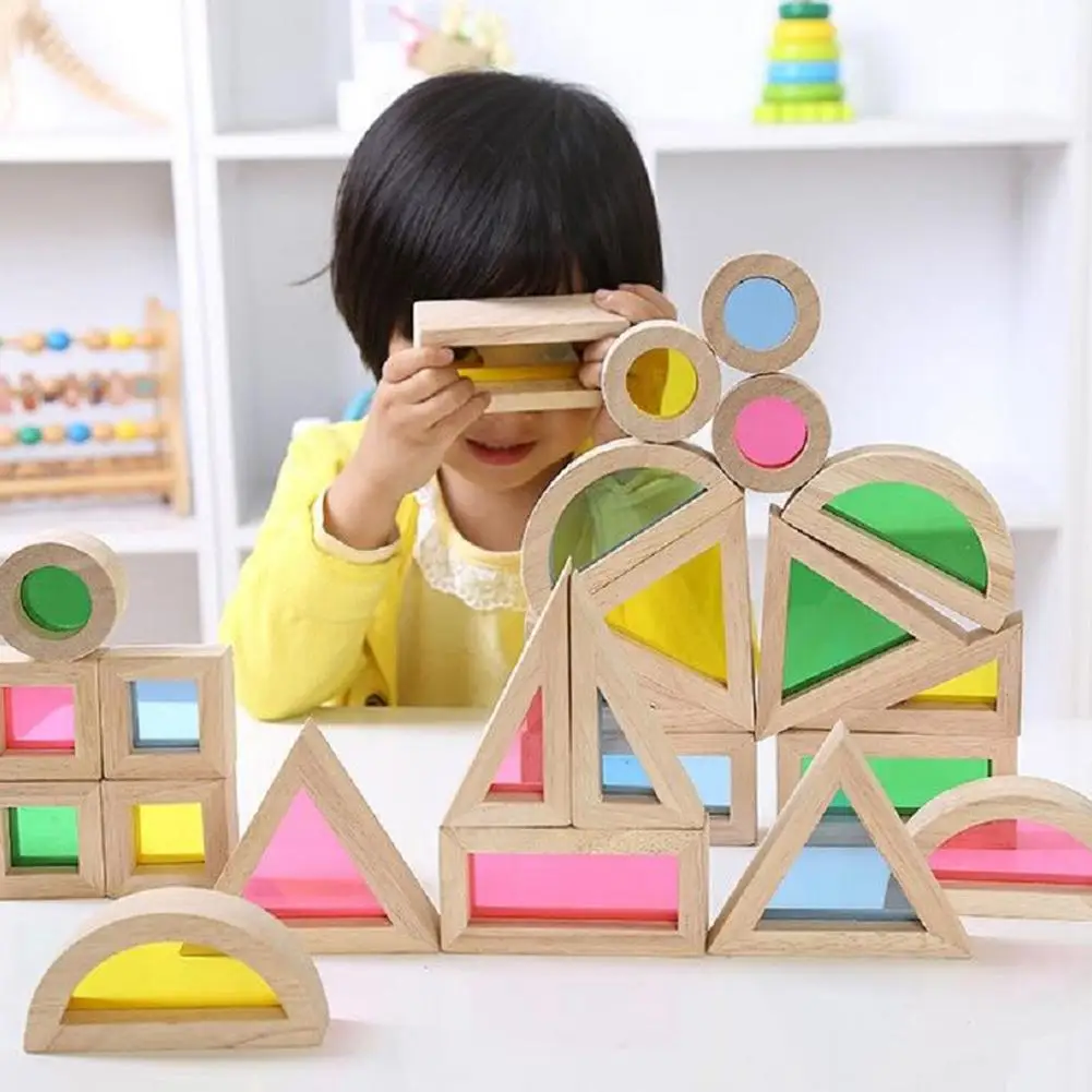 Kids Preschool Montessori Colorful Wooden Building Blocks Toys Set Stacking Game 
Kids Preschool Montessori Colorful Wooden Building Blocks Toys Set Stacking Game